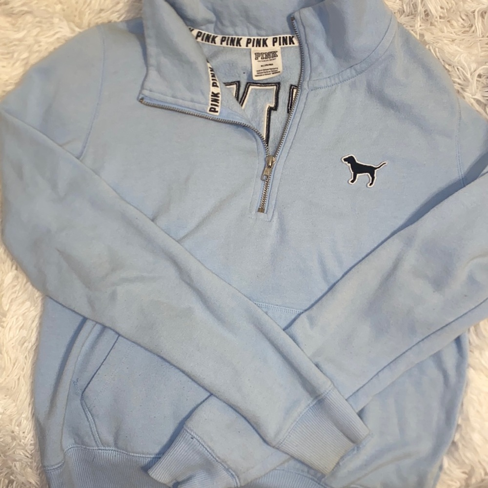 Sky blue pullover sweater by Pink